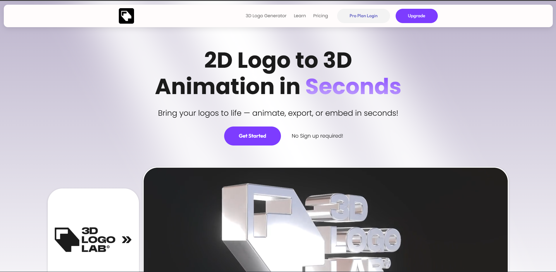 3DLogoLab: Ubah Logo 2D Biasa Jadi Animasi 3D yang Memukau